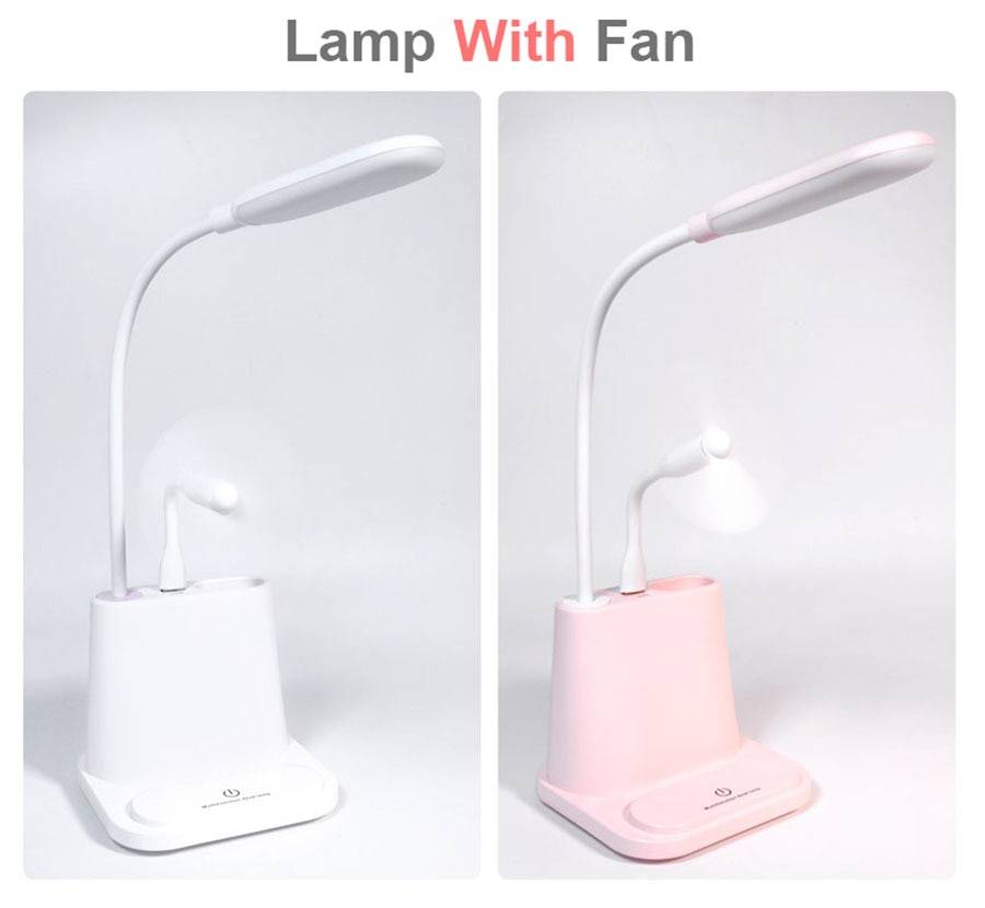 Small Plastic Desk Lamp with Phone Stand