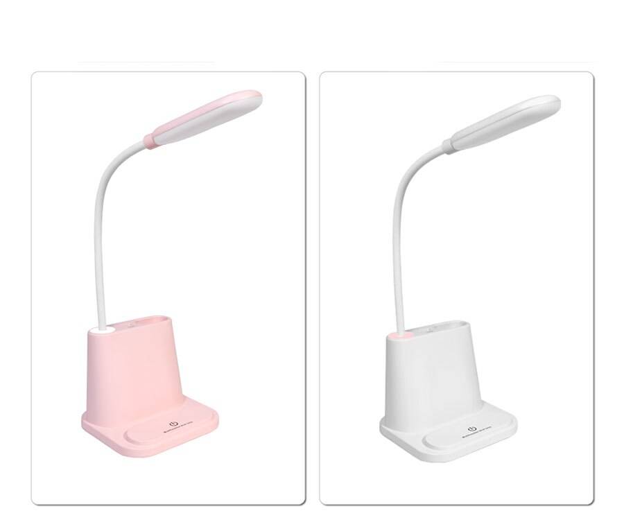 Small Plastic Desk Lamp with Phone Stand