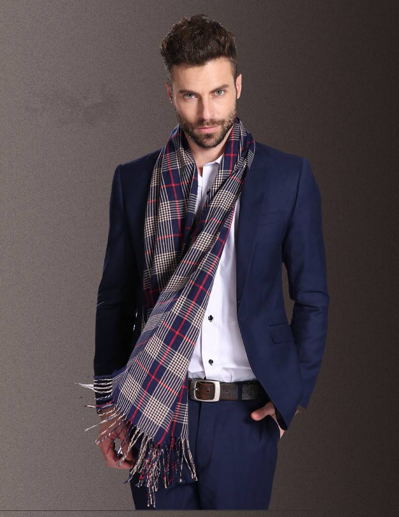 Men's Wool Cashmere Scarf Men's Wool Cashmere Scarf
