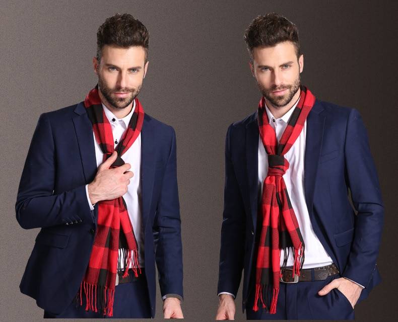 Men's Wool Cashmere Scarf Men's Wool Cashmere Scarf