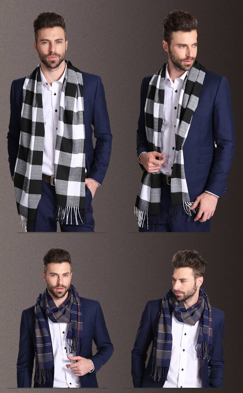 Men's Wool Cashmere Scarf Men's Wool Cashmere Scarf