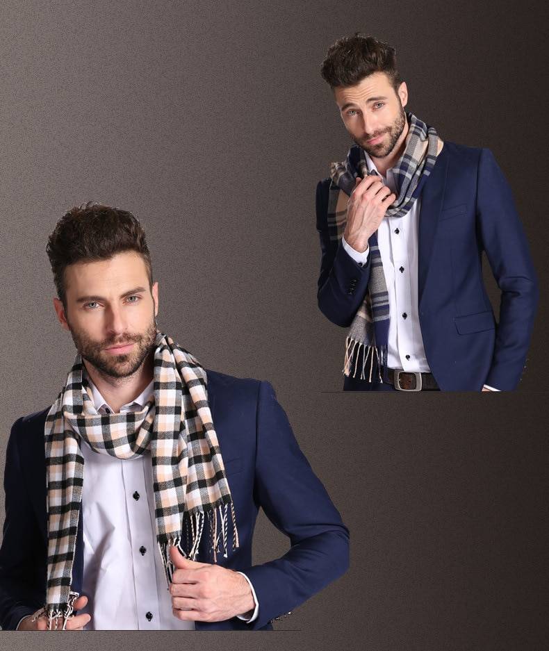 Men's Wool Cashmere Scarf Men's Wool Cashmere Scarf