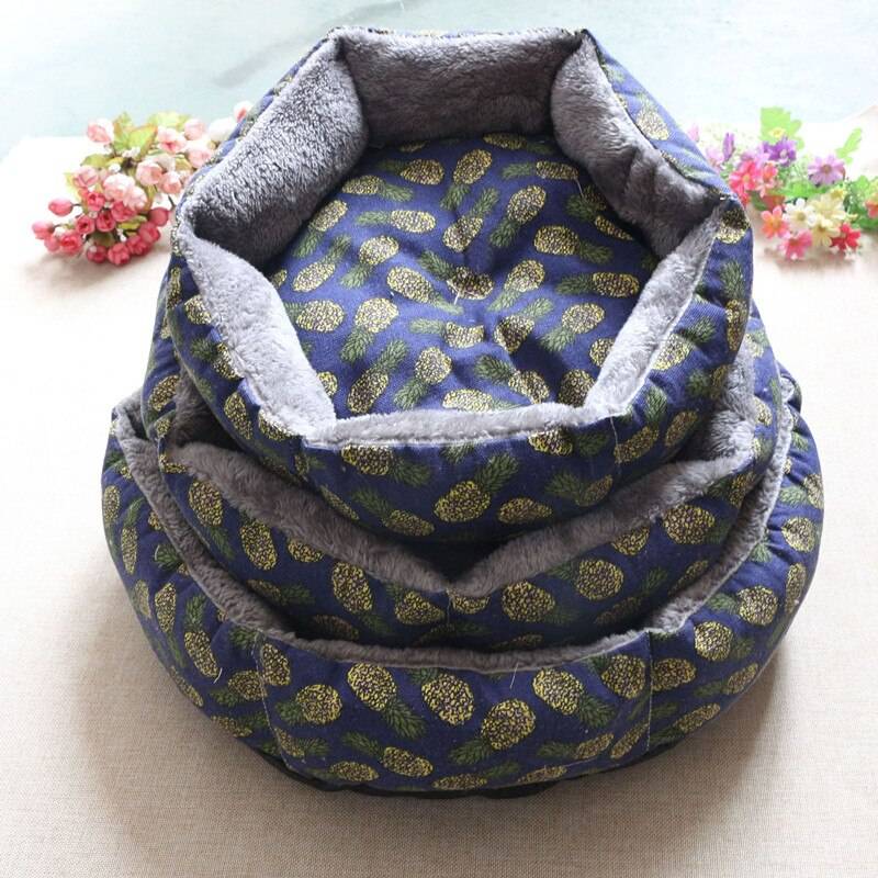 Soft Round Shaped Multilayered Sleeping Bed for Pets