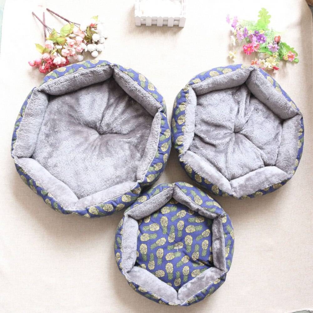 Soft Round Shaped Multilayered Sleeping Bed for Pets