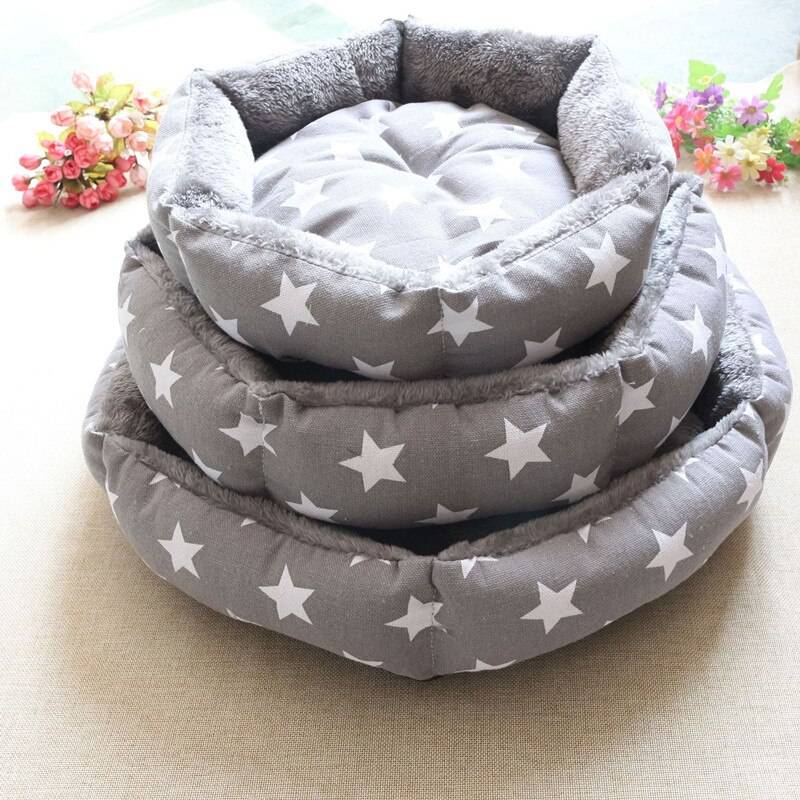 Soft Round Shaped Multilayered Sleeping Bed for Pets