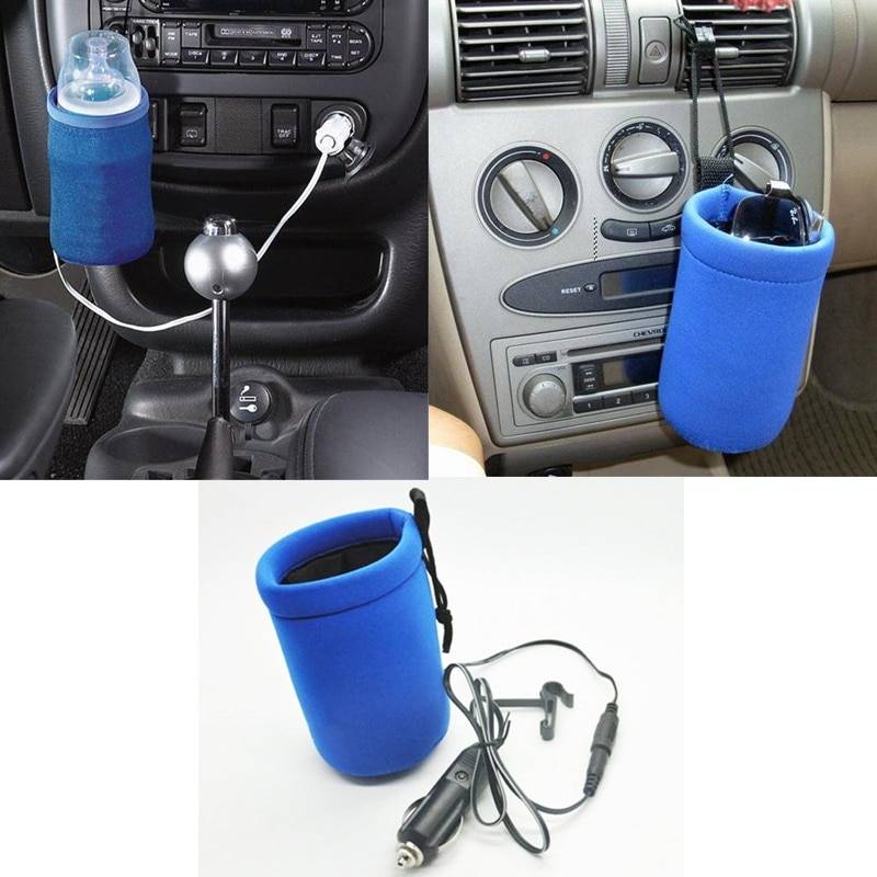 Portable Baby Feeding Bottle Heater Bottles Color : Black / DC 12V|Black / DC USB|Pink / DC USB