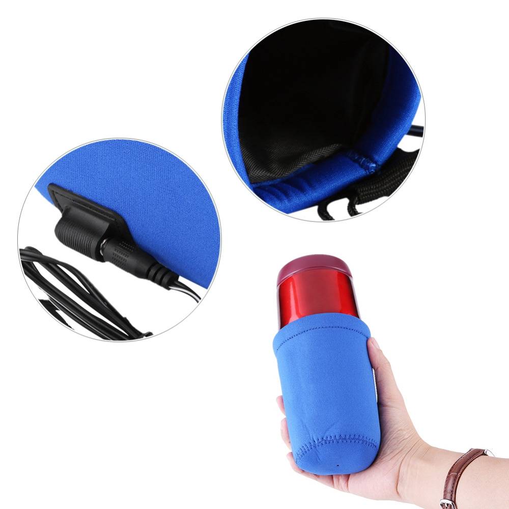 Portable Baby Feeding Bottle Heater Bottles Color : Black / DC 12V|Black / DC USB|Pink / DC USB