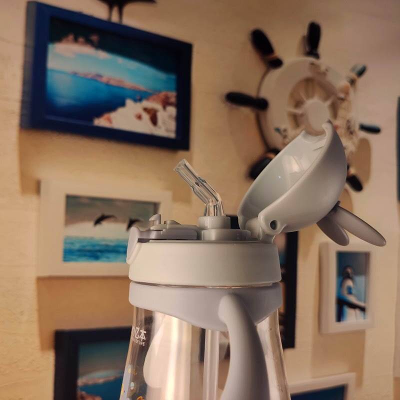 Cute Rabbit Shaped Baby's BPA Free Feeding Bottle with Straw Cute Rabbit Shaped Baby's BPA Free Feeding Bottle with Straw