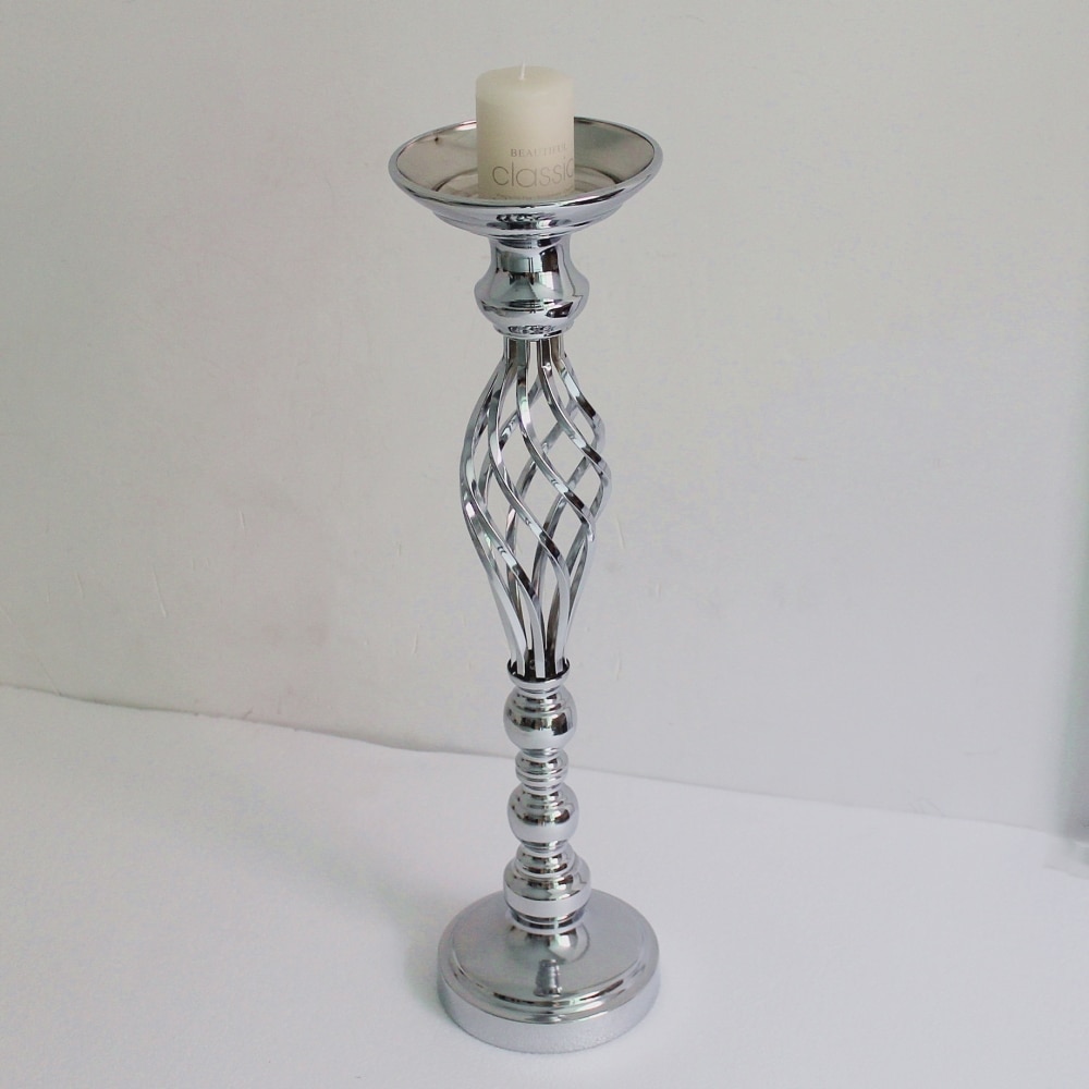Creative Hollow Metal Candle Holder in Silver and Gold Creative Hollow Metal Candle Holder in Silver and Gold