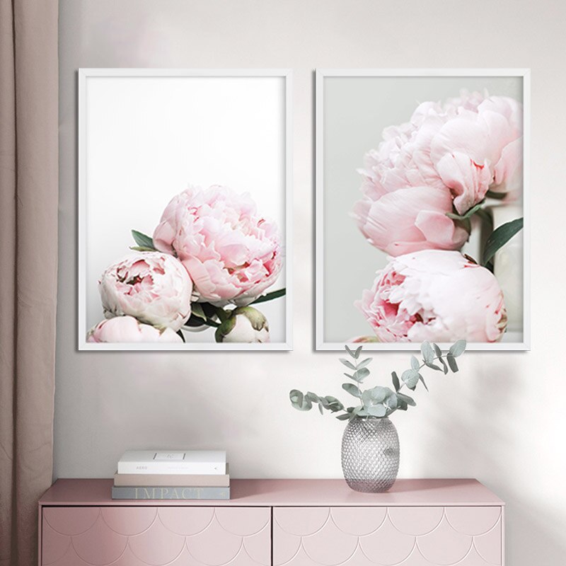 Peony Flowers Printed Painting