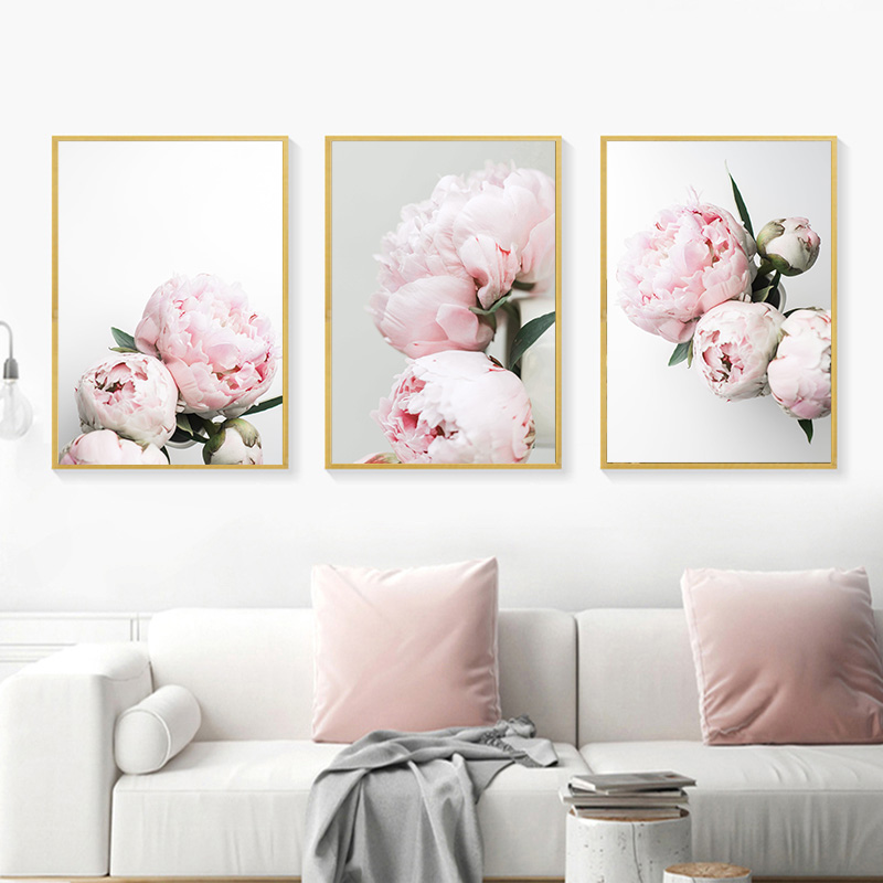 Peony Flowers Printed Painting