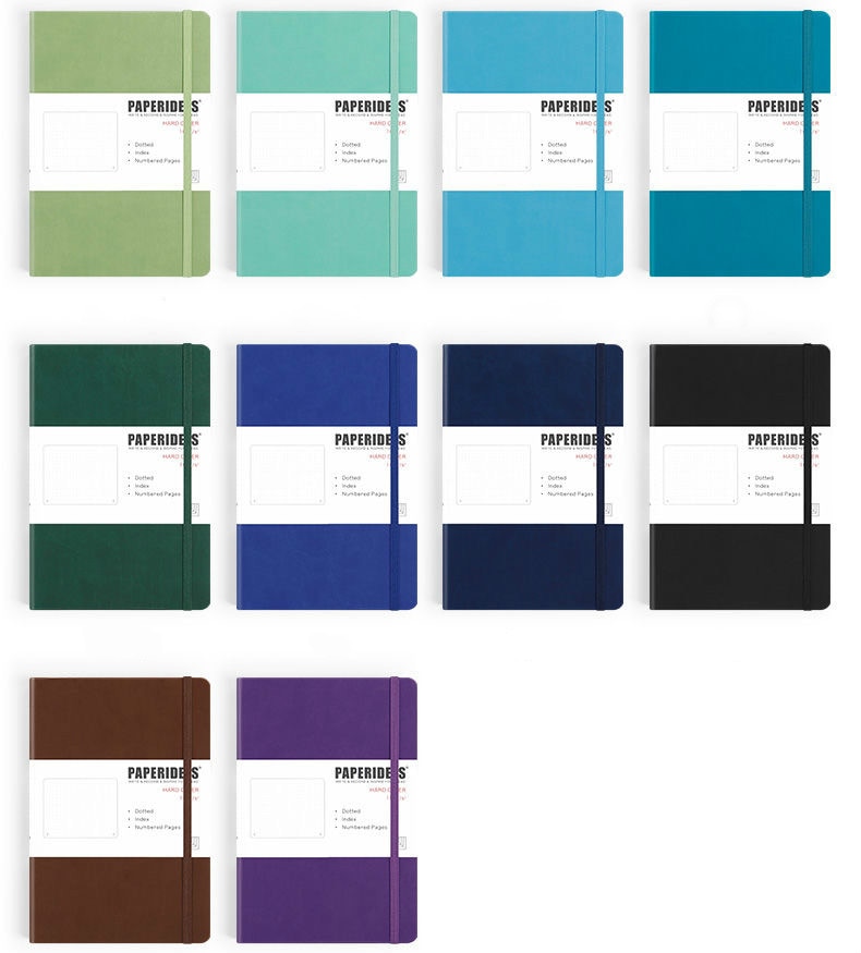 Hardcover A5 Bullet Dotted Journal Notebook 188 Pages