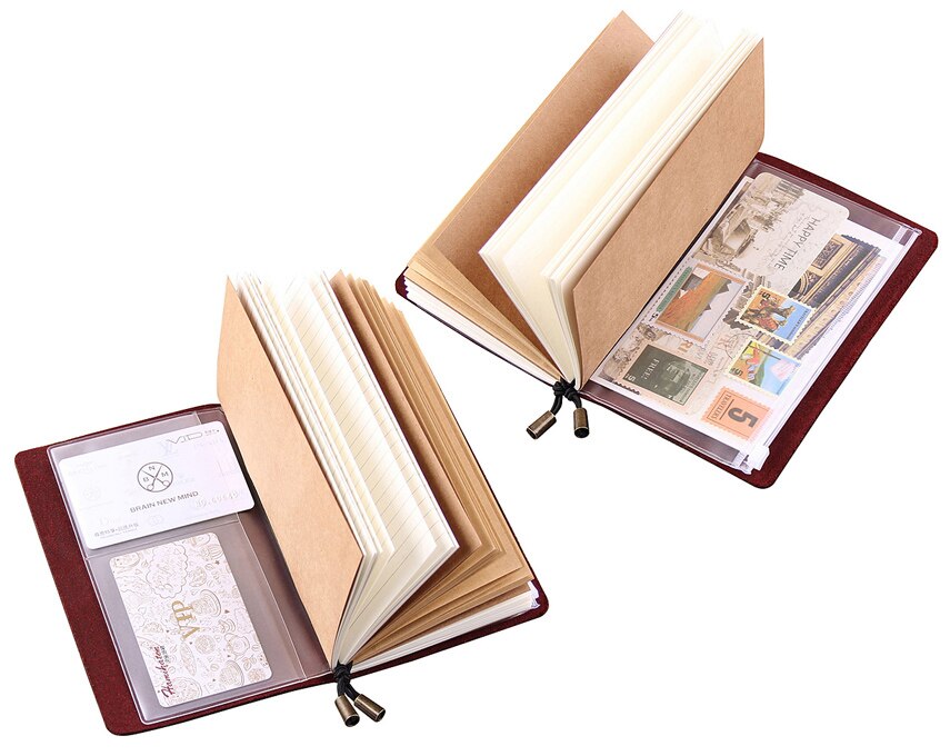 Leather Letter Printed Notebook