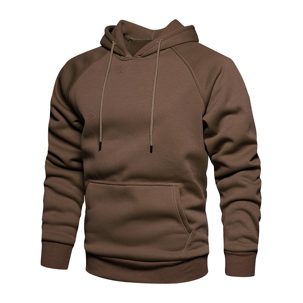 Men's Solid Color Autumn Hoodie
