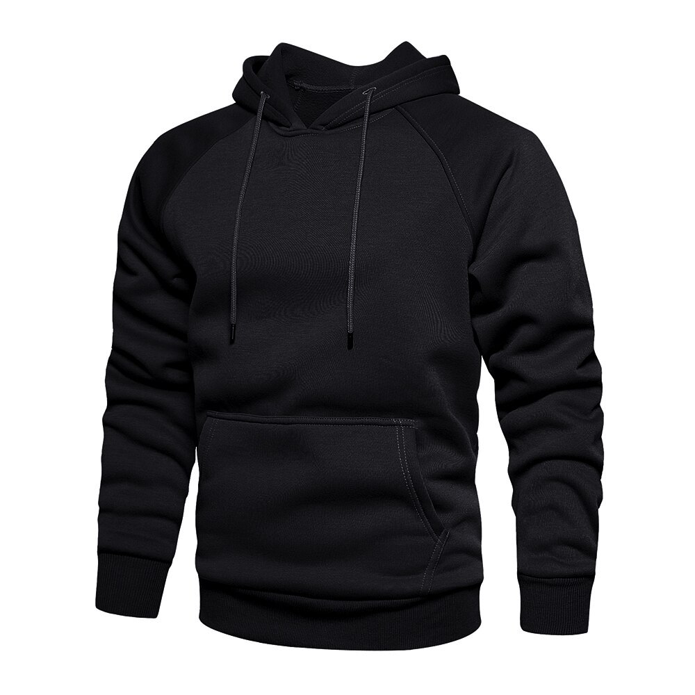 Men's Solid Color Autumn Hoodie