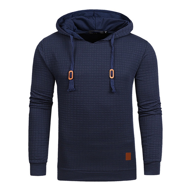 Men's Casual Knitted Texture Hoodie