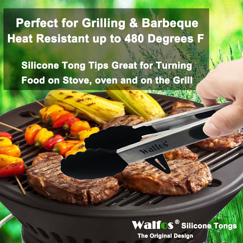 Silicone Kitchen Tong Set 2 Pcs