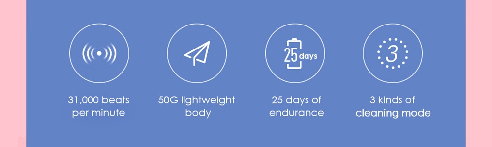 Rechargeable Electric Ultrasonic Toothbrush