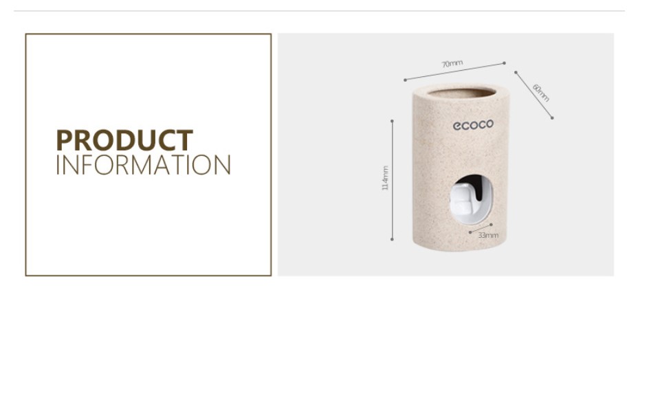 Eco-Friendly Automatic Toothpaste Holder