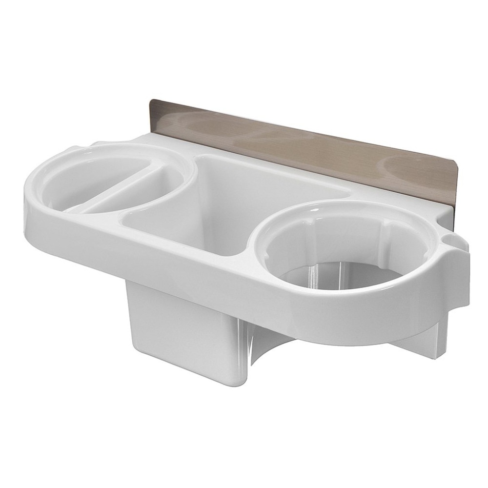 Multifunction Bathroom Shelf with Hair Curler Rack