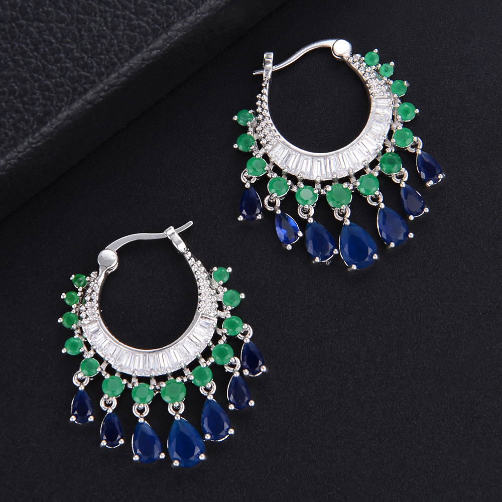 Women's Elegant Water Drop Round Earrings
