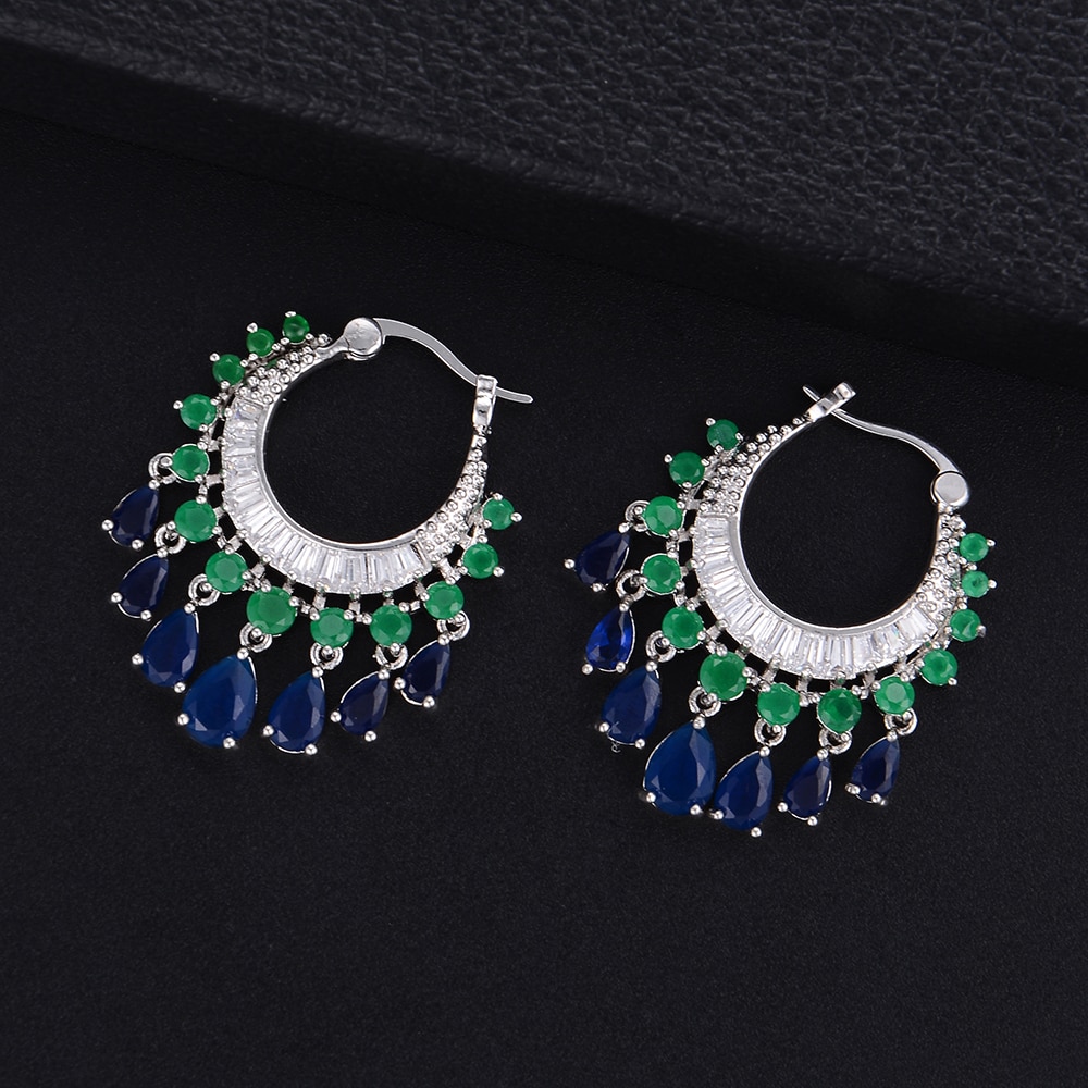 Women's Elegant Water Drop Round Earrings