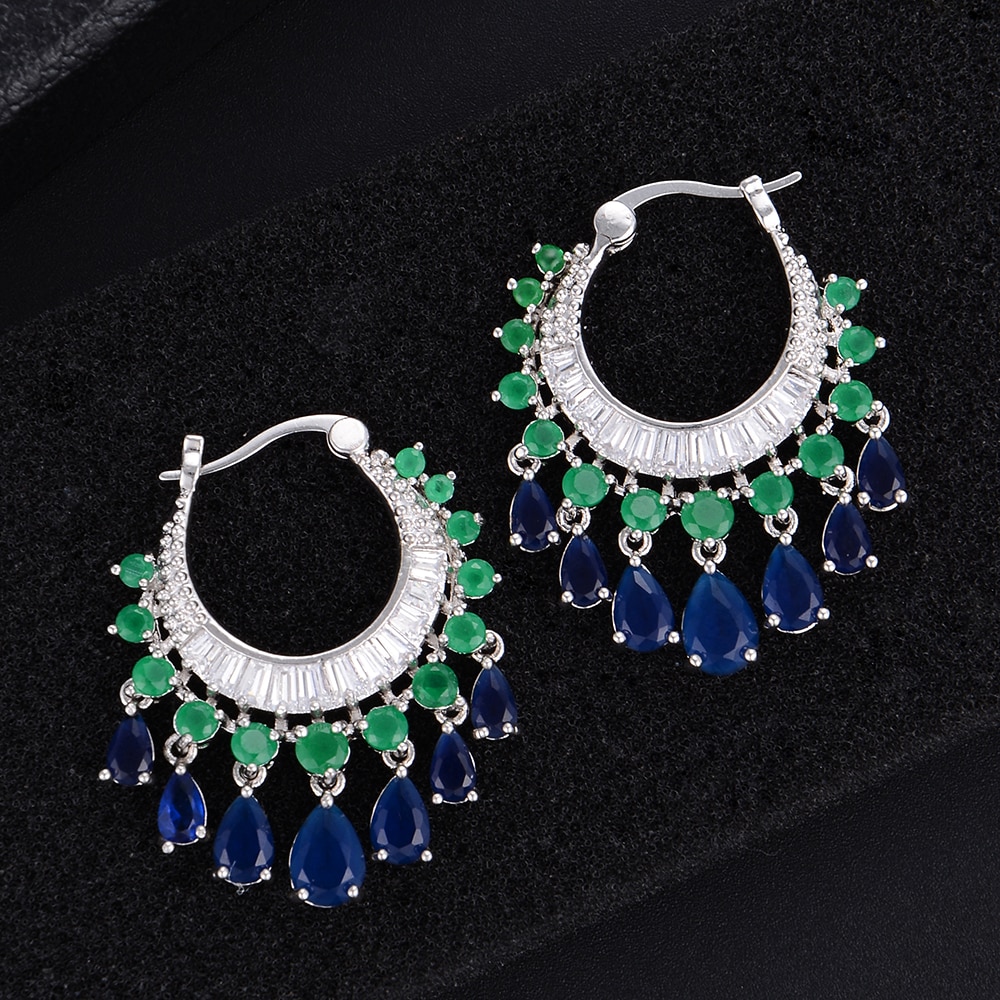 Women's Elegant Water Drop Round Earrings