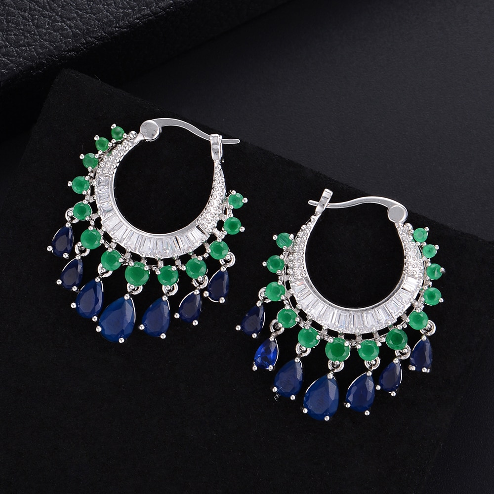 Women's Elegant Water Drop Round Earrings