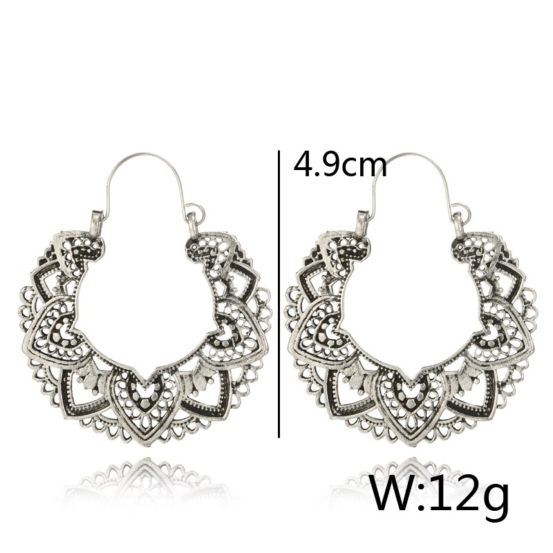 Women's Vintage Antique Silver Drop Earrings Women's Vintage Antique Silver Drop Earrings