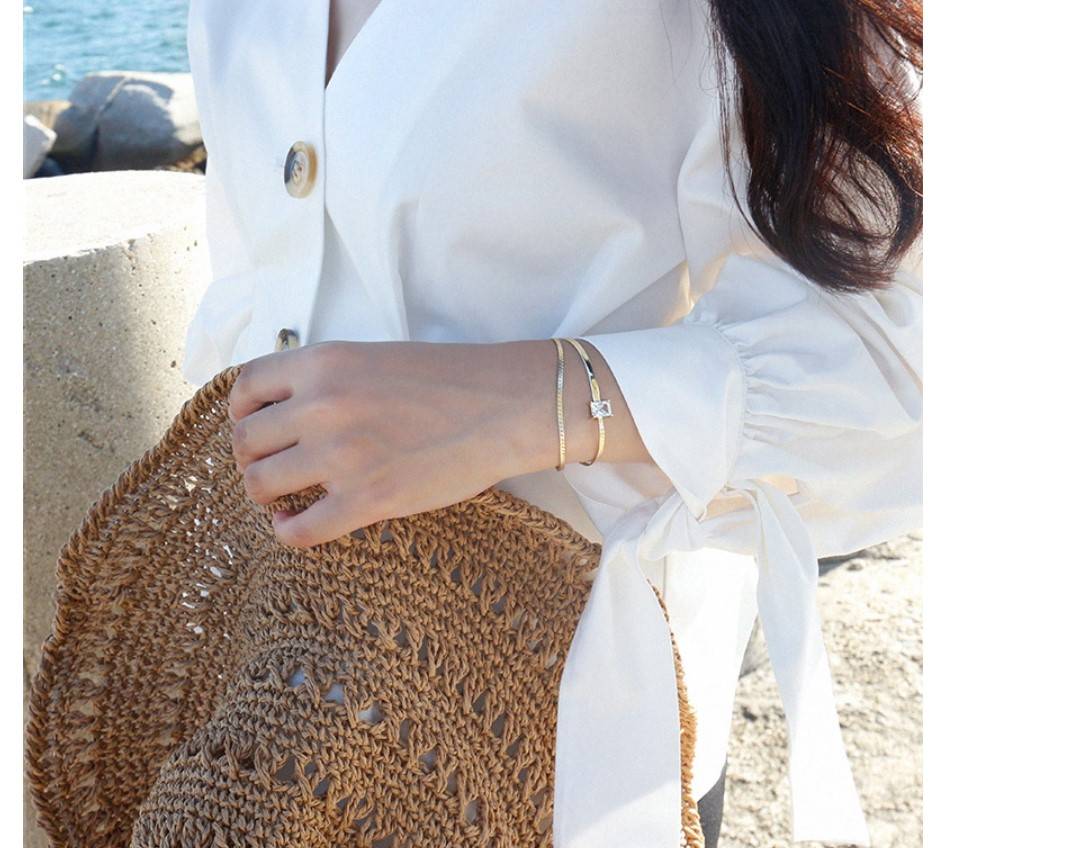 Women's 925 Sterling Silver Double Layer Bracelet