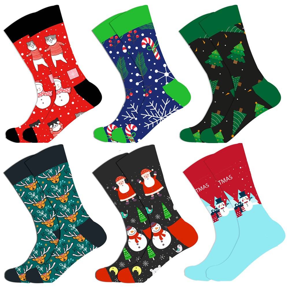 Men's Christmas Cotton Socks