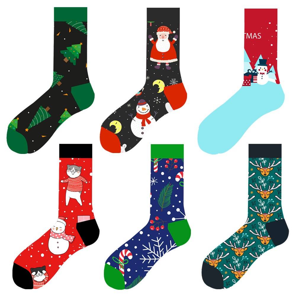 Men's Christmas Cotton Socks
