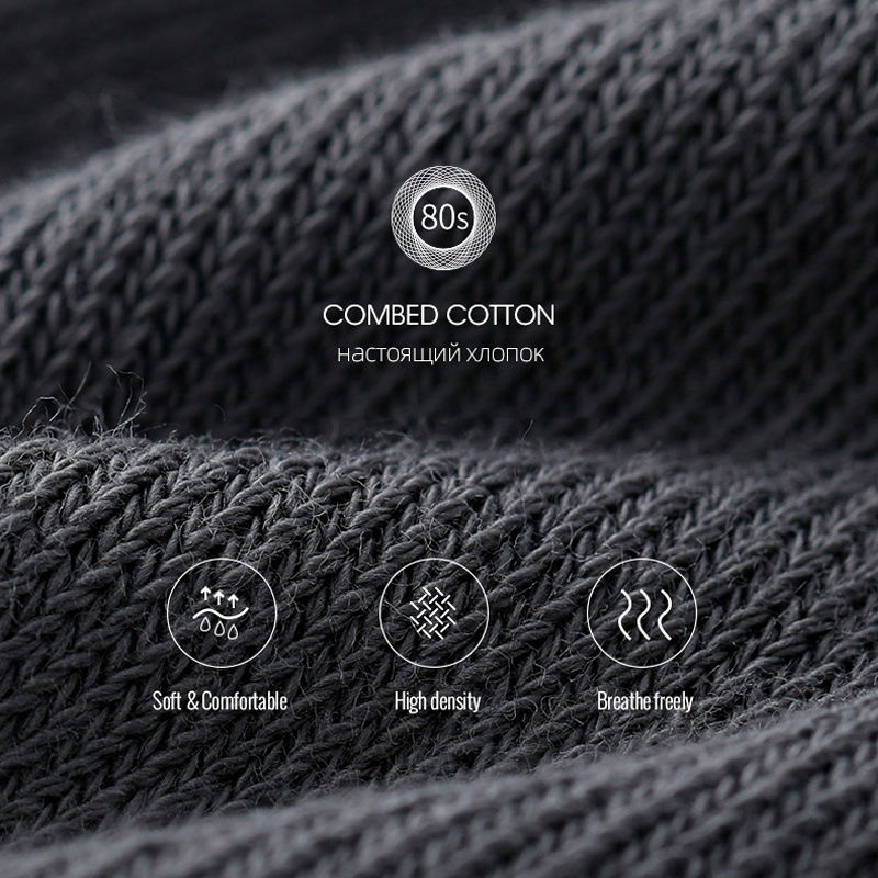 Men's Cotton Summer Thin Breathable Socks 5 Pairs Set