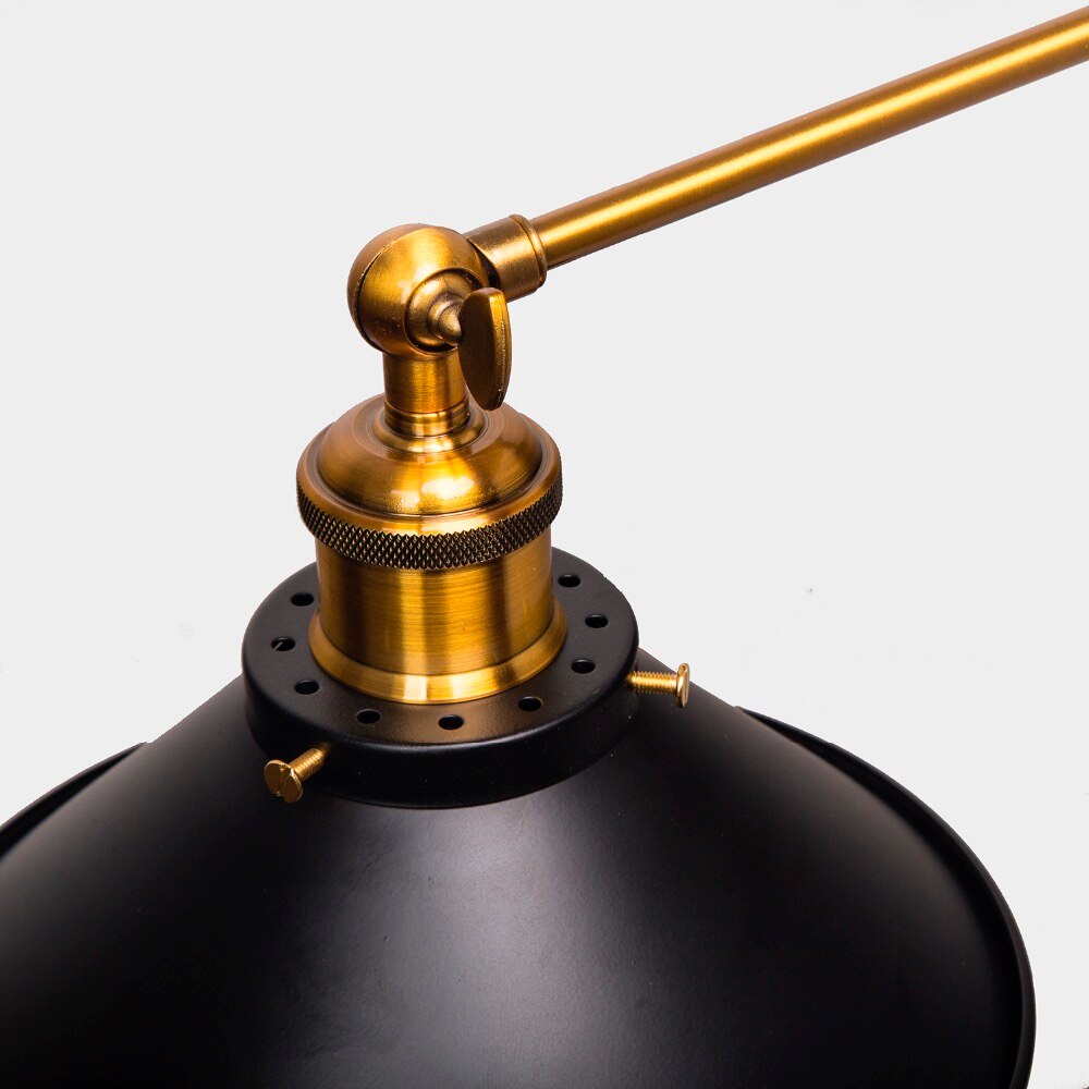 Industrial Style Wall Light with E27 Edison Bulbs