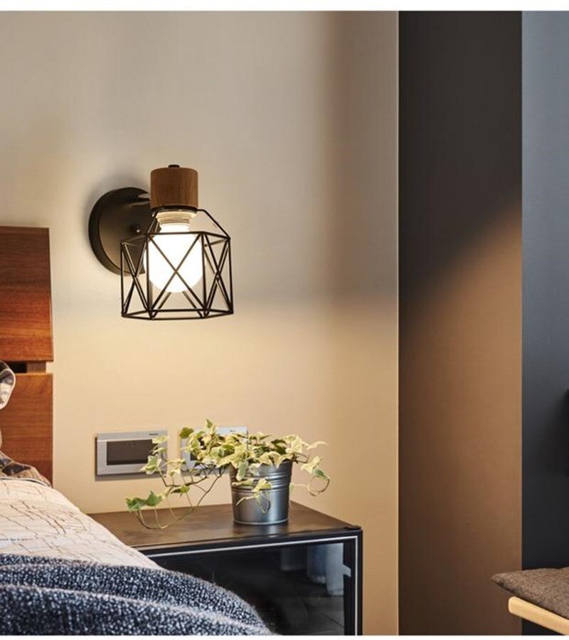 Industrial Cage Style Wall Light