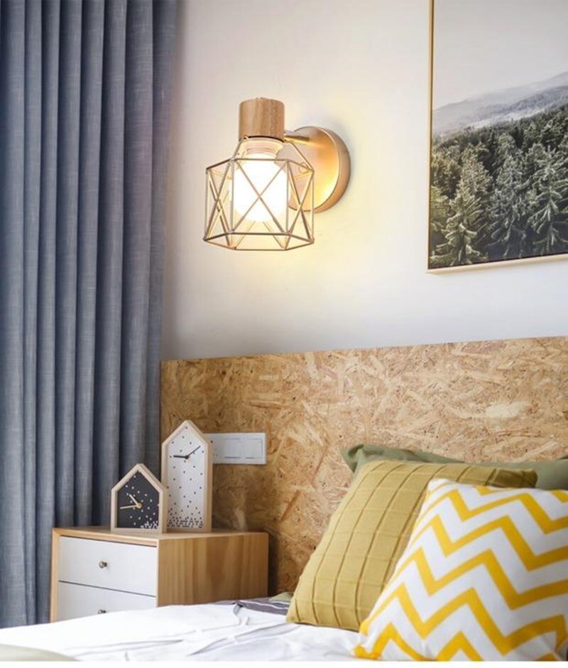 Industrial Cage Style Wall Light