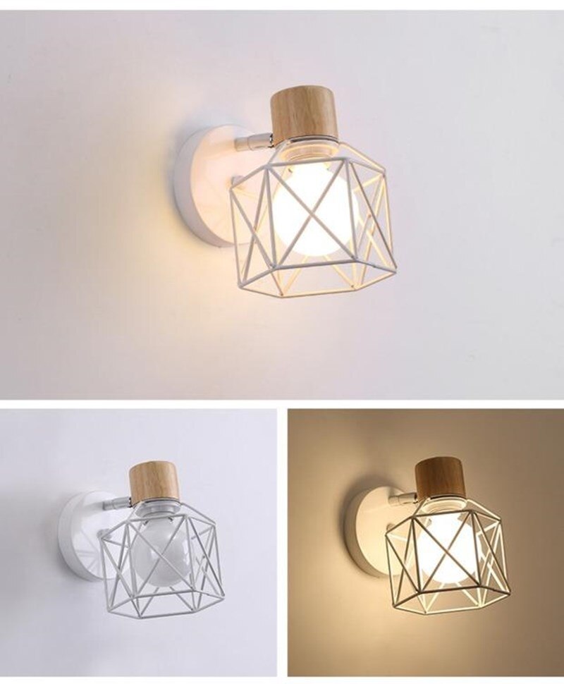 Industrial Cage Style Wall Light