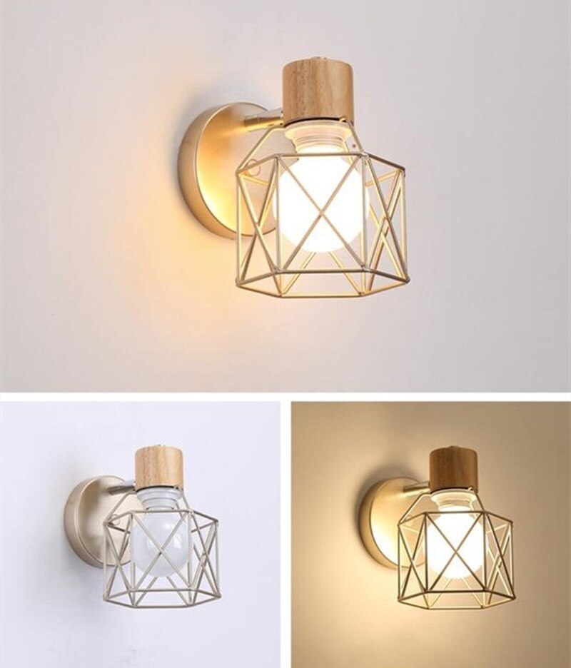 Industrial Cage Style Wall Light