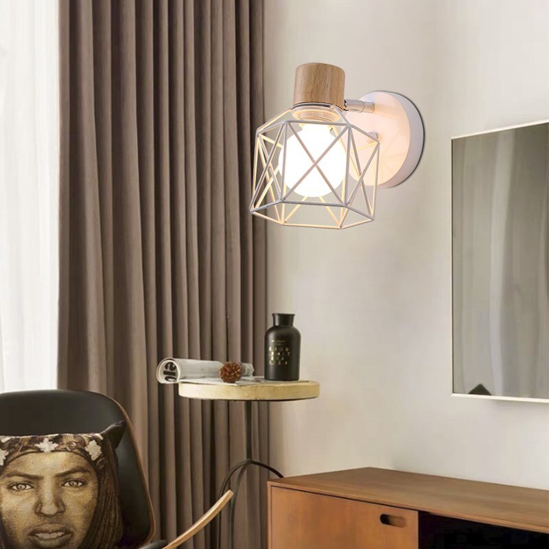 Industrial Cage Style Wall Light