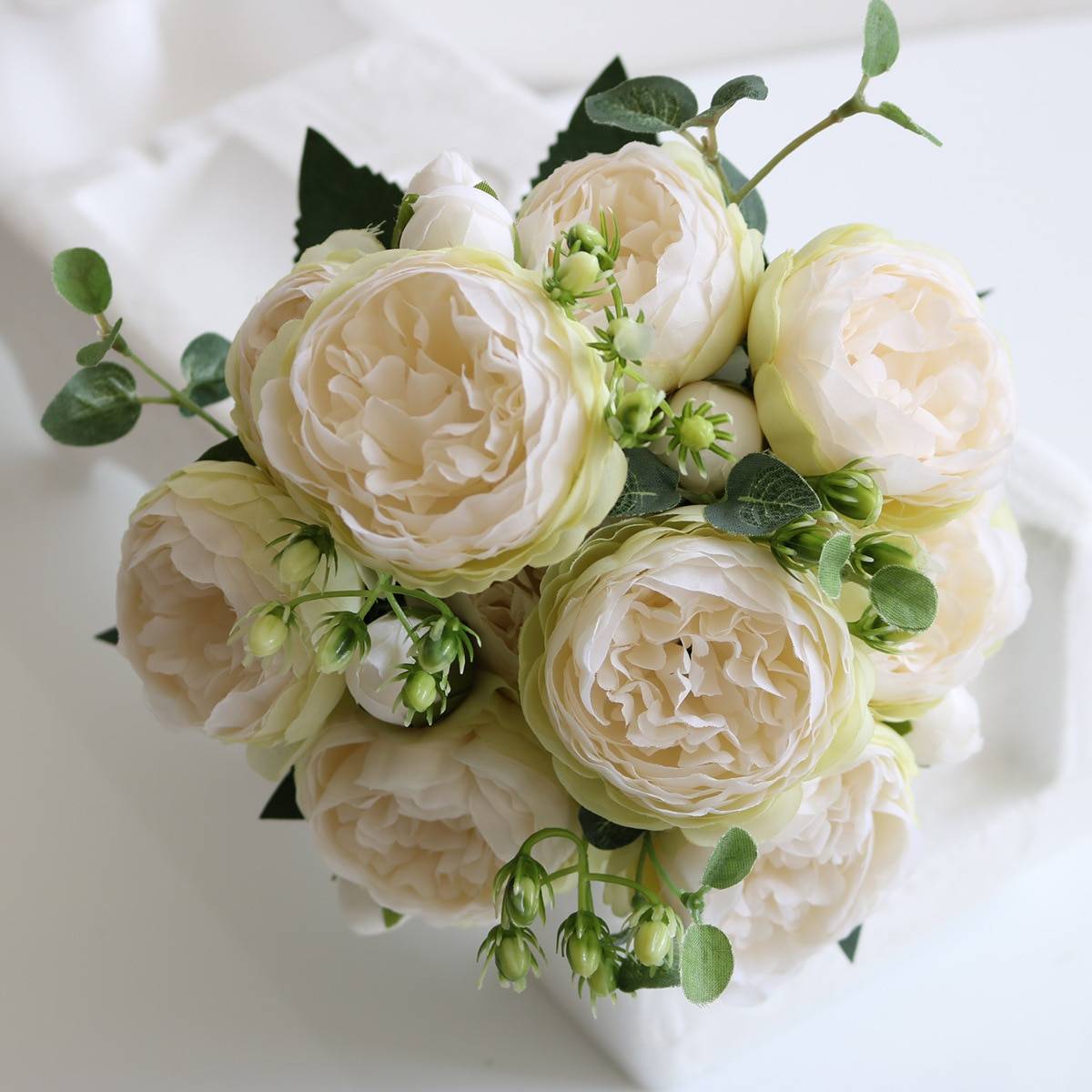 Artificial Bouquet of Peonies Flowers