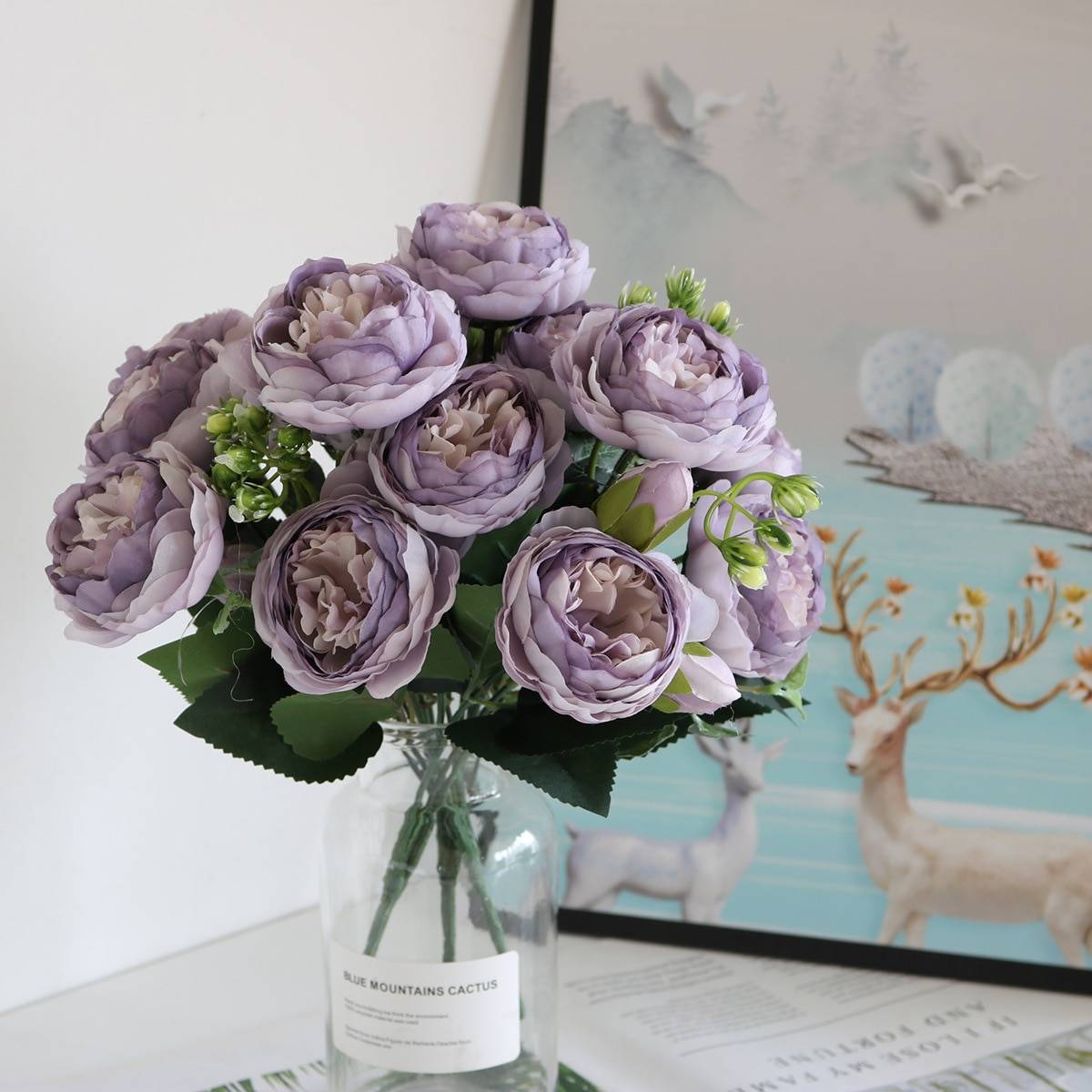 Artificial Bouquet of Peonies Flowers