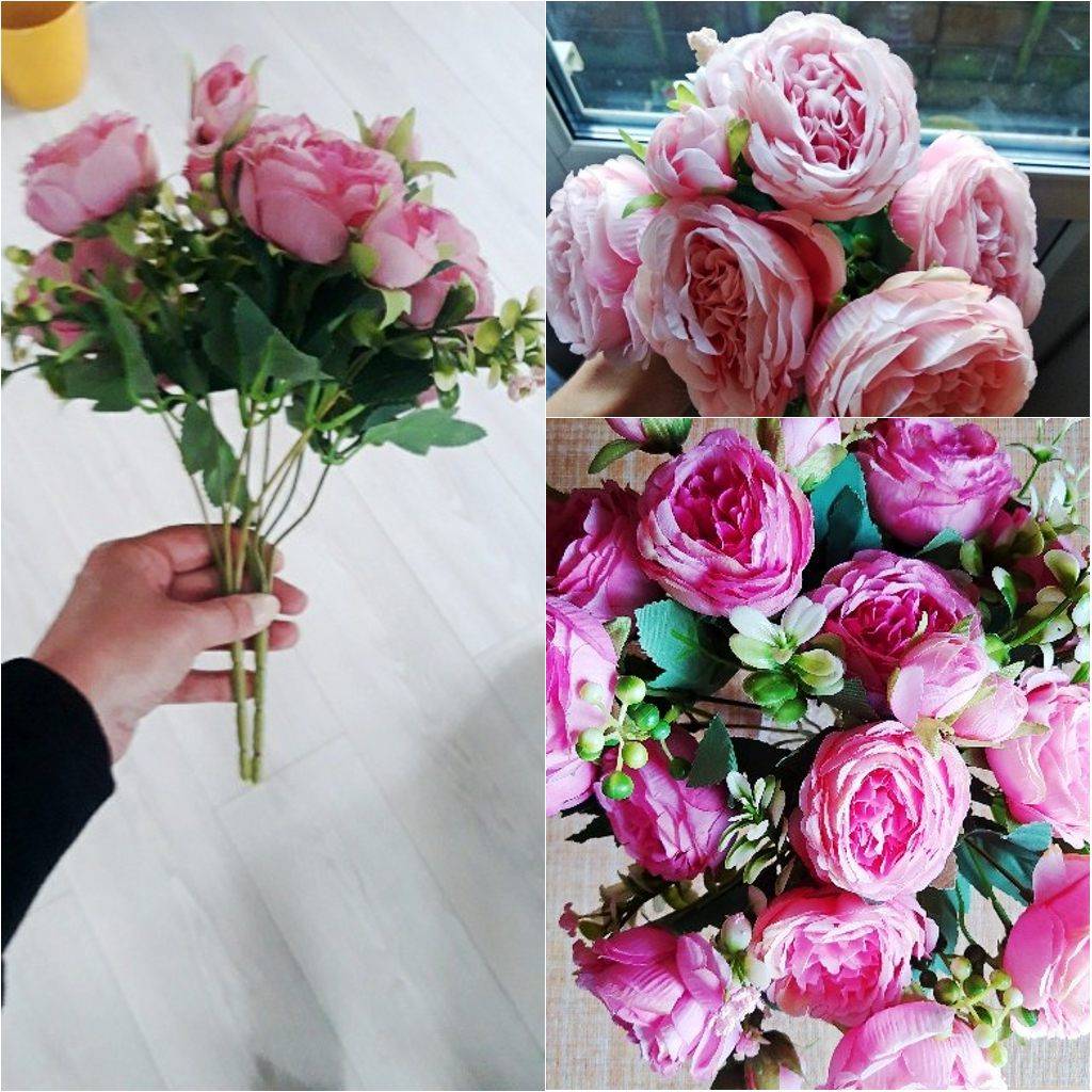 Artificial Bouquet of Peonies Flowers