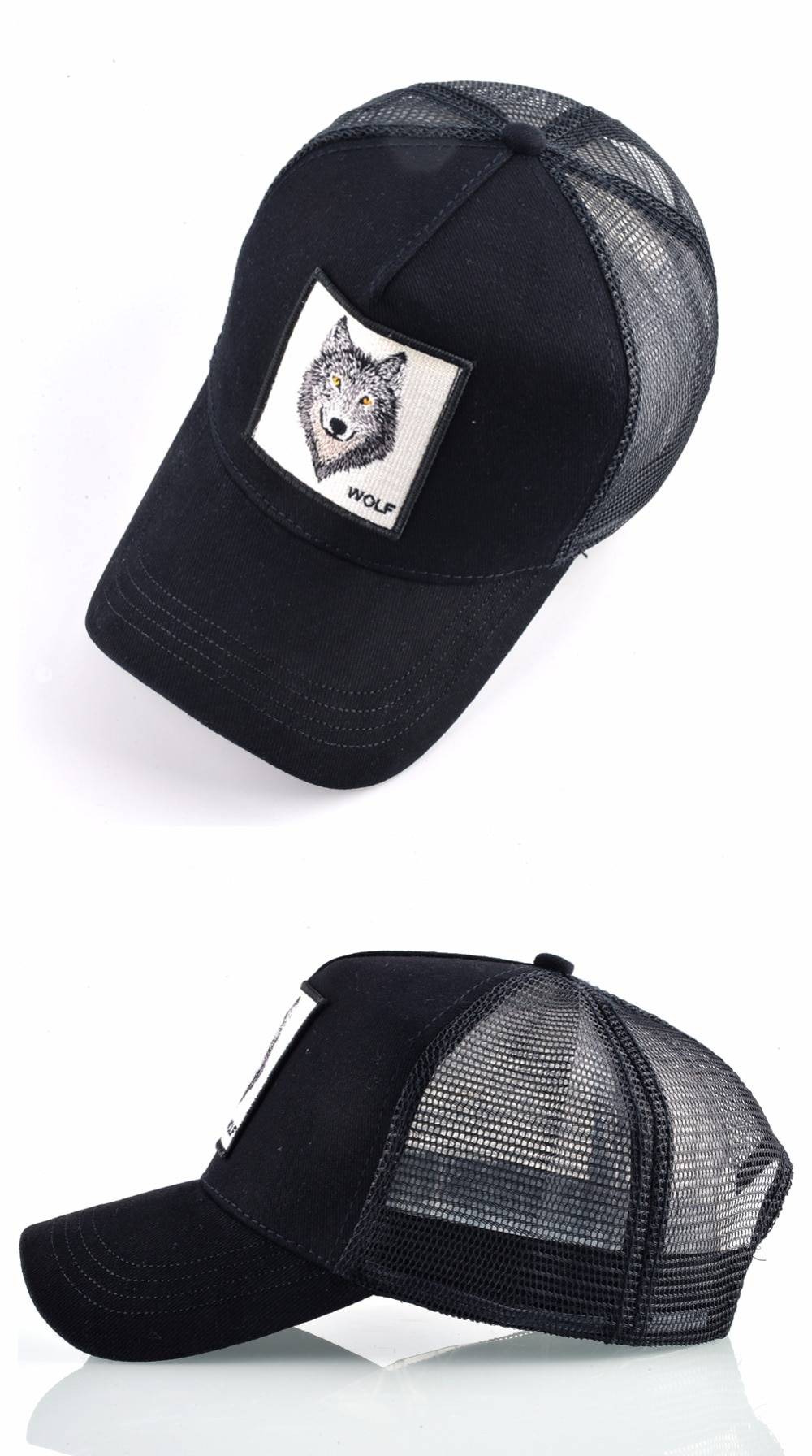 Breathable Mesh Trucker Cap with Animal Patch Breathable Mesh Trucker Cap with Animal Patch