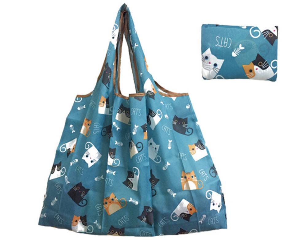 Large Folding Patterned Shopping Bag