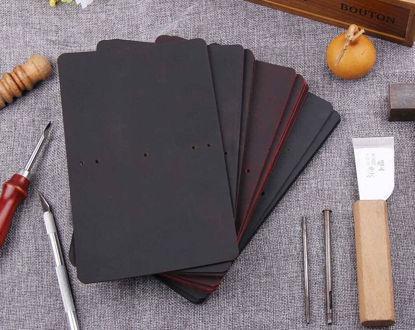 Leather Letter Printed Notebook
