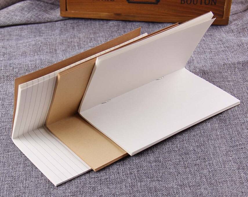 Leather Letter Printed Notebook