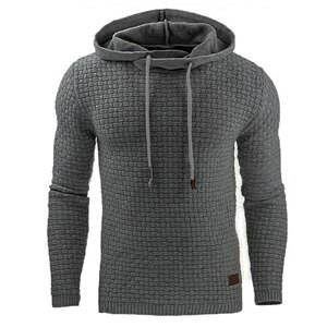 Men's Casual Knitted Texture Hoodie