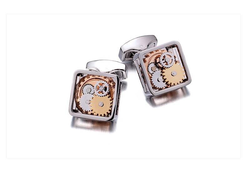 Men's Mechanical Design Cufflinks