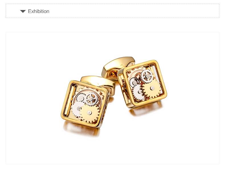 Men's Mechanical Design Cufflinks