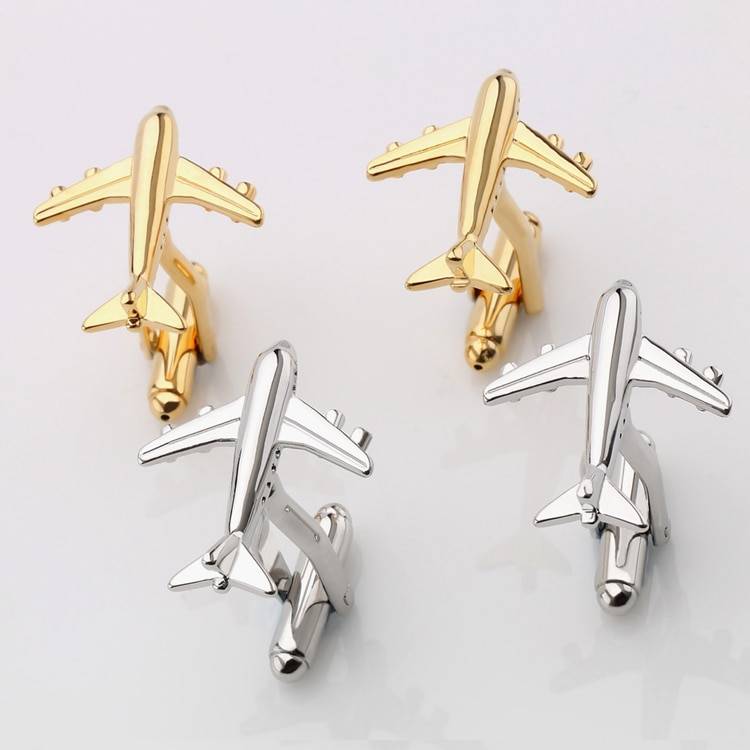 Men's Plane Cufflinks